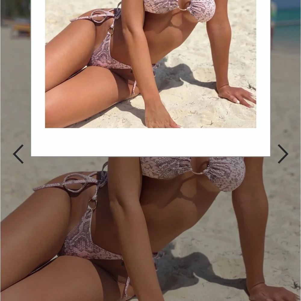 Berry Beachy snake print scrunch bikini - Picture 10 of 10